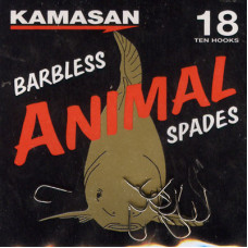 Kamasan Animal Barbless Spade End Hooks Size 18